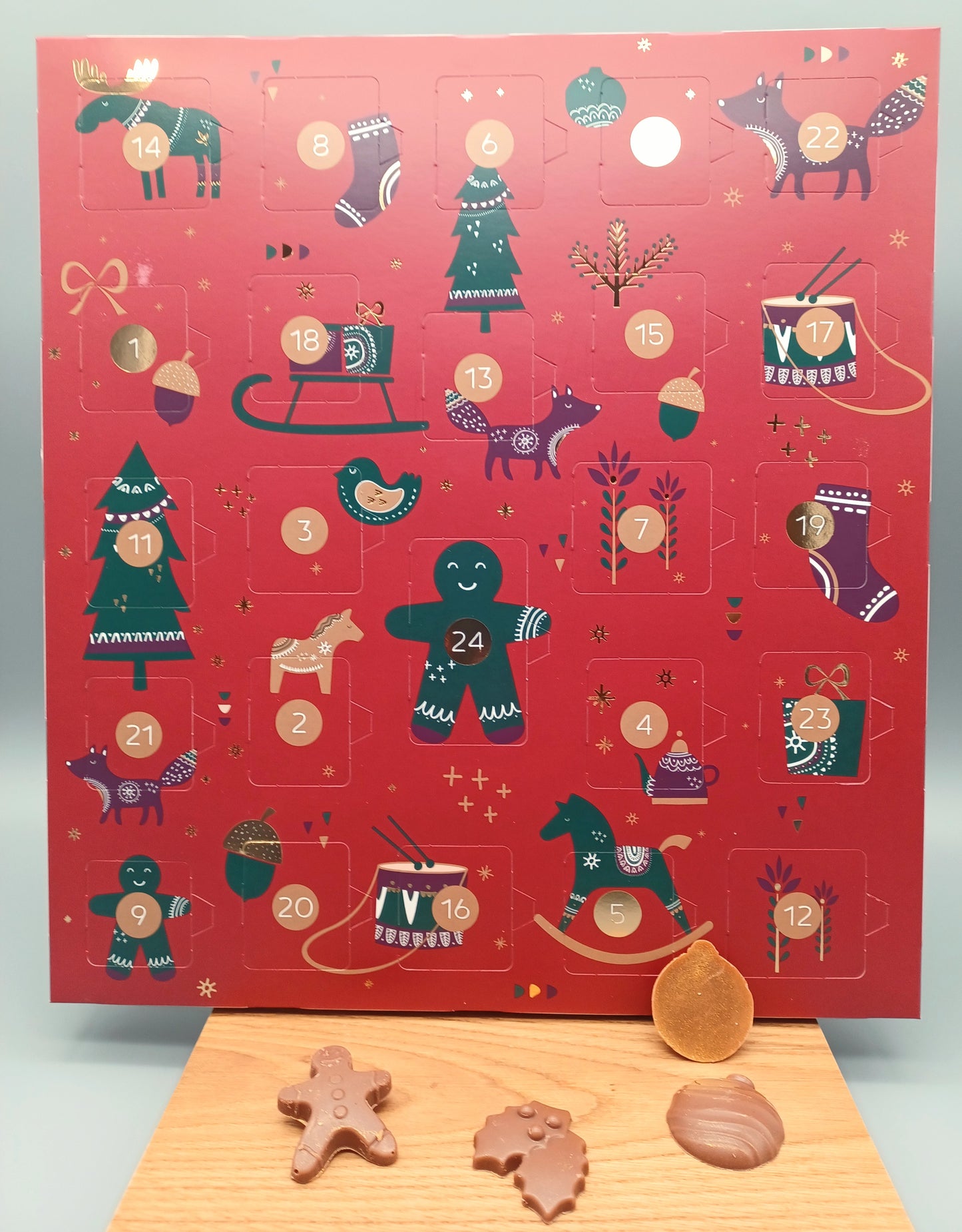 Adventskalender Vollmilch-Weiß Täfelchen