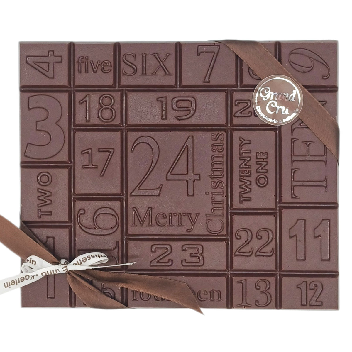 Adventskalender Tafelschokolade Zartbitter