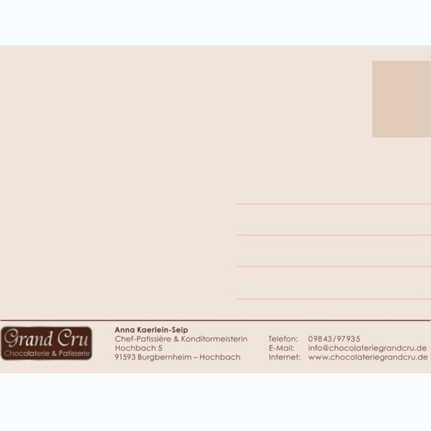 Grußkarte individuell beschriftet