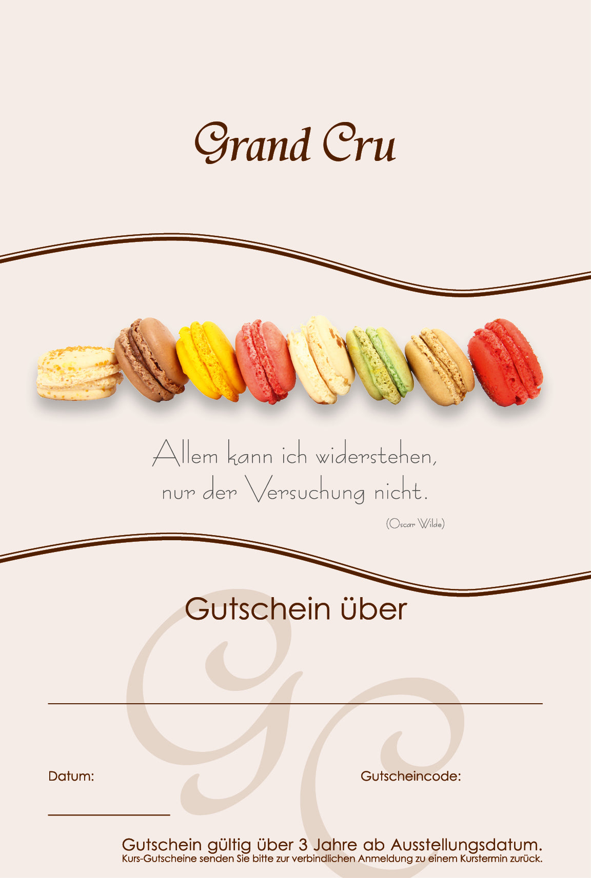 Grand Cru Geschenkgutschein