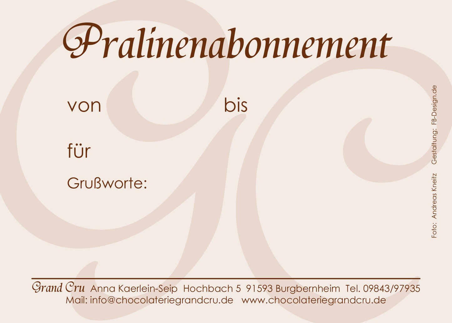 Pralinen- abonnement