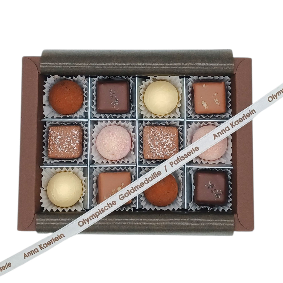Grand Cru- Pralinenbox mit 12 Pralinen