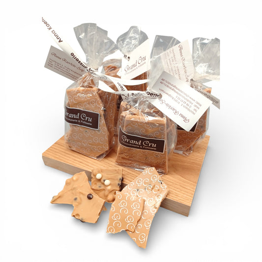 Handgebrochene Schokolade, Dulce-Knusperperlen 100g