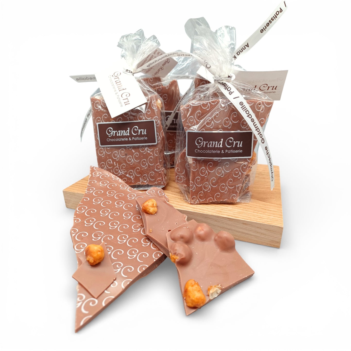 Handgebrochene Schokolade, Vollmilch-Nuss 100g