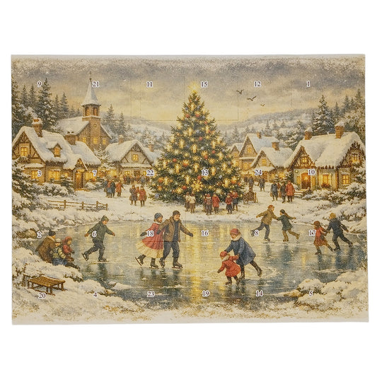 "Schlittschuhläufer" Pralinen-Adventskalender