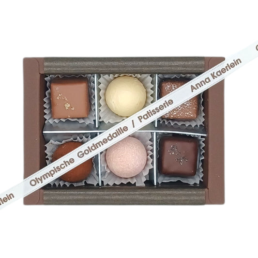 Grand Cru- Pralinenbox mit 6 Pralinen