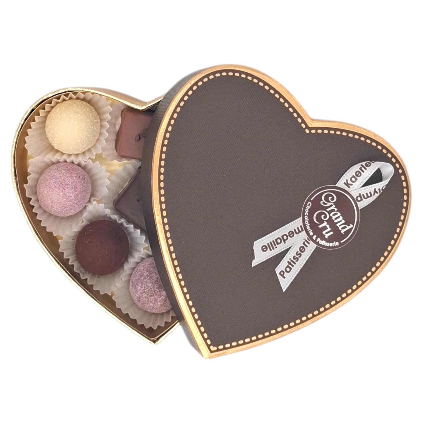 Herzbox mit 9 Pralinen (100g)