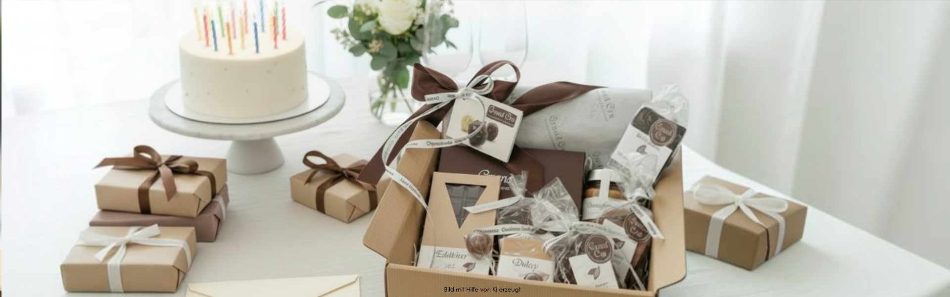 Geschenkbox - Bild mit Hilfe von KI erzeugt